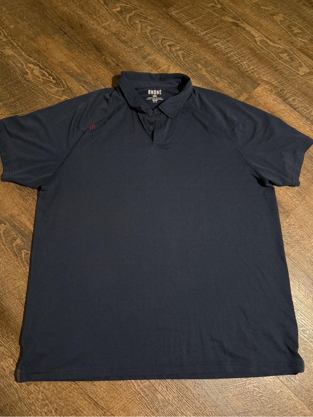 RHONE Delta Pique Men's Dark Navy Performance Polo Golf Shirt